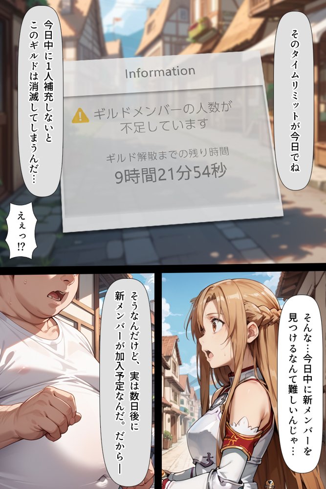 スキル絶対君主でアスナを犯し尽くす！ エロ同人誌画像 021