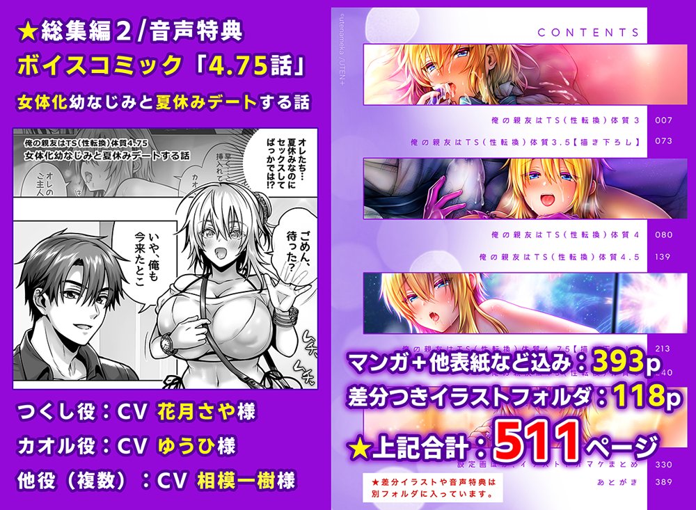 俺の親友はTS（性転換）体質 総集編2 エロ同人誌画像 010