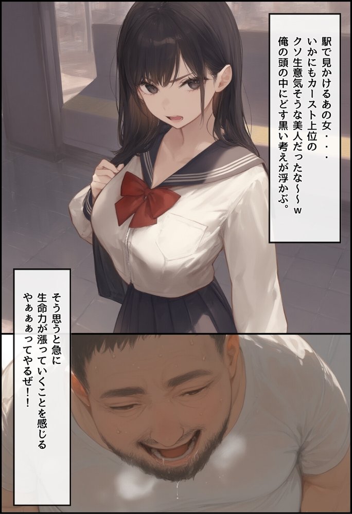 【無敵の人】人生に絶望した弱者男性のおじさんが無敵になるまで エロ同人誌画像 009