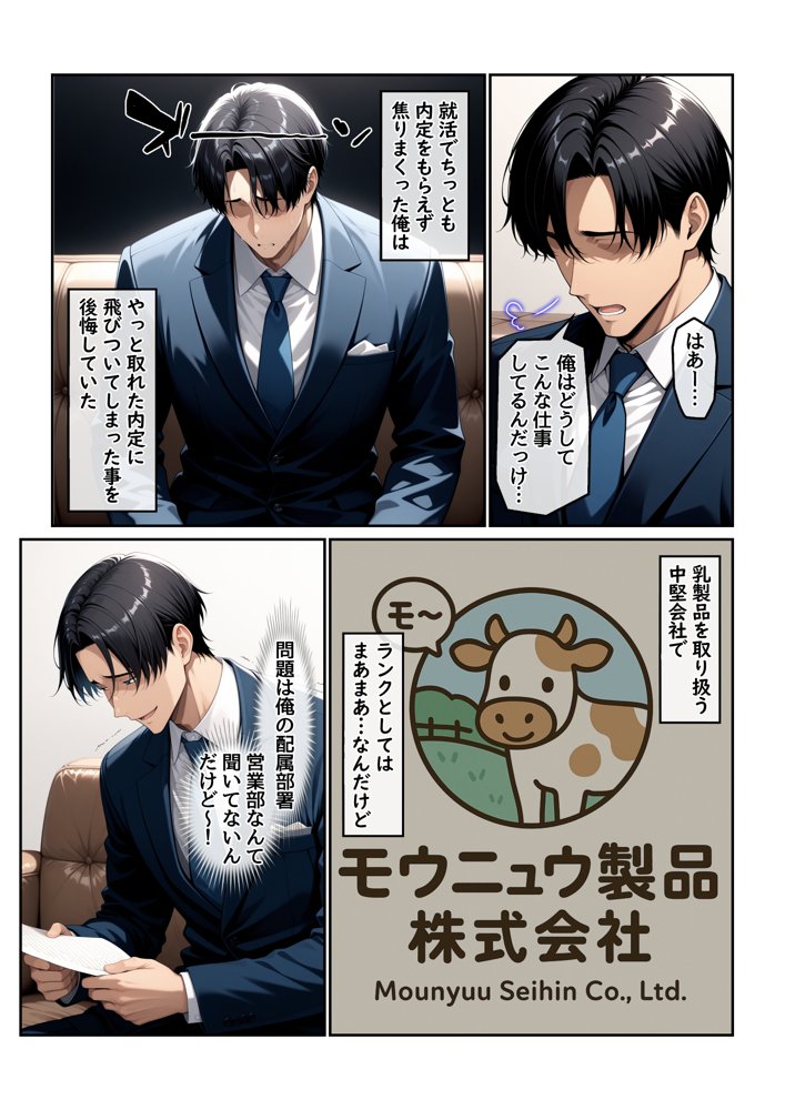 ホームステイ先の爆乳ブロンド美女に雌牛コスで誘惑されてイチャラブ種付け生活1 エロ同人誌画像 001