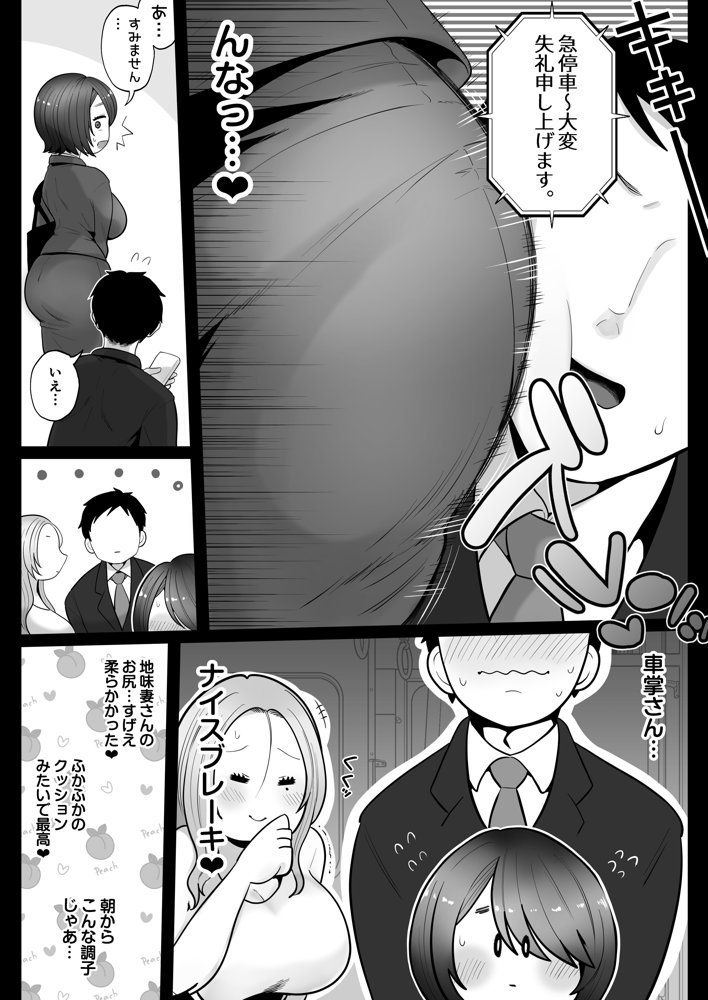 地味妻さんとギャル妻さん、人妻鉄道昇り行（イ）き エロ同人誌画像 011